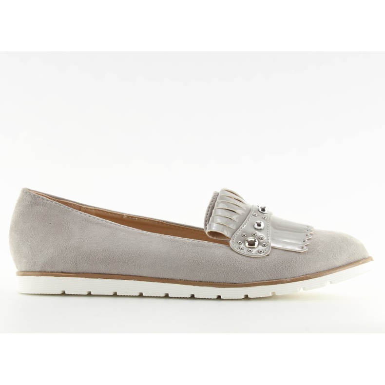 Mocassins para mulher cinza DM30P Cinza II-GAT