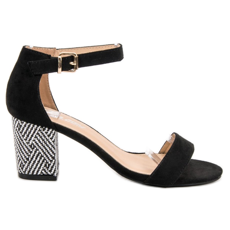 Abloom Sandálias Pretas em Bar preto