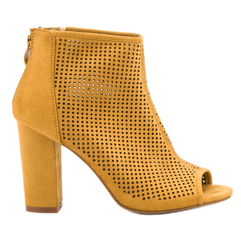 Nio Nio Botas Openwork Open Toe amarelo