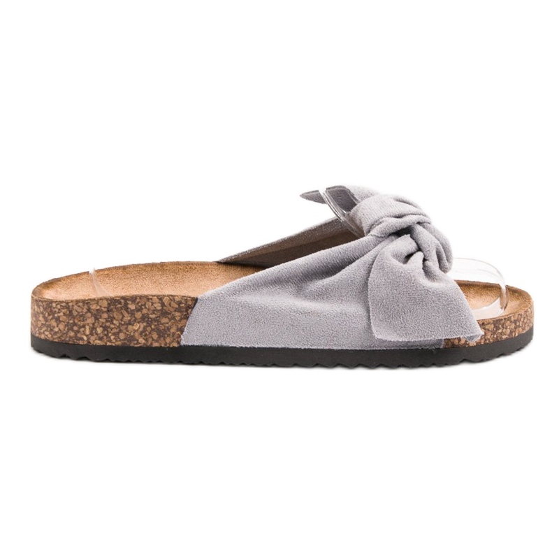 Anesia Paris Chinelos de camurça cinza