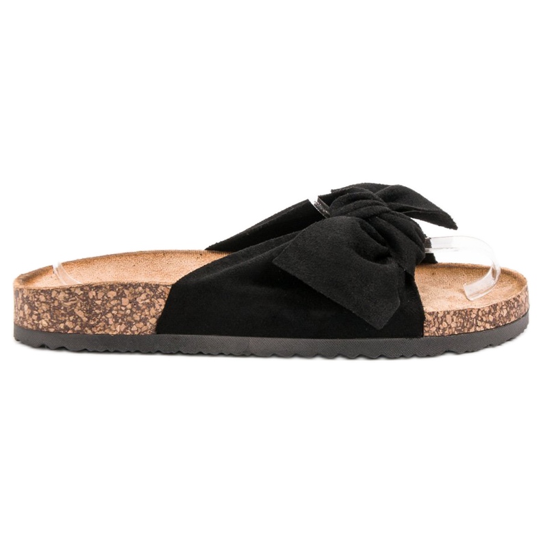 Anesia Paris Chinelos de camurça preto