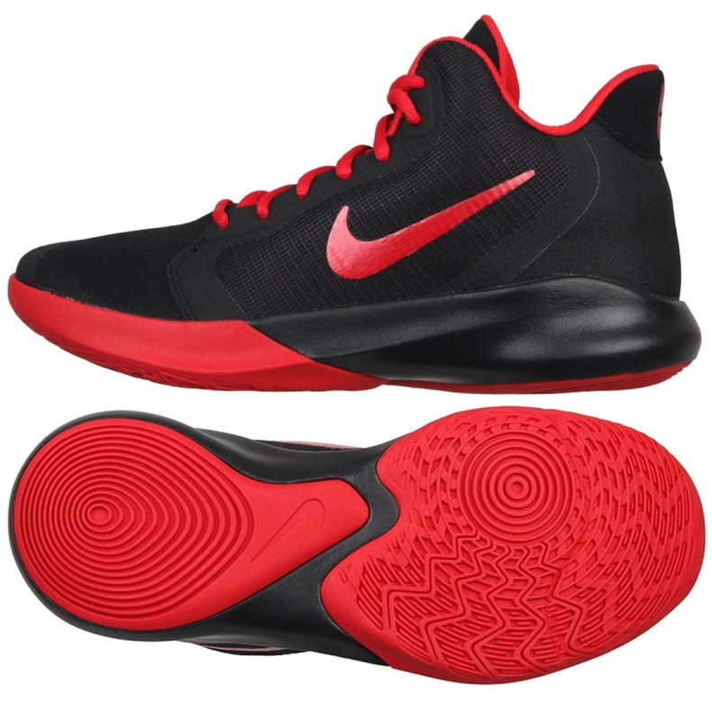 Tênis de basquete Nike Precision Iii M AQ7495-001 preto preto