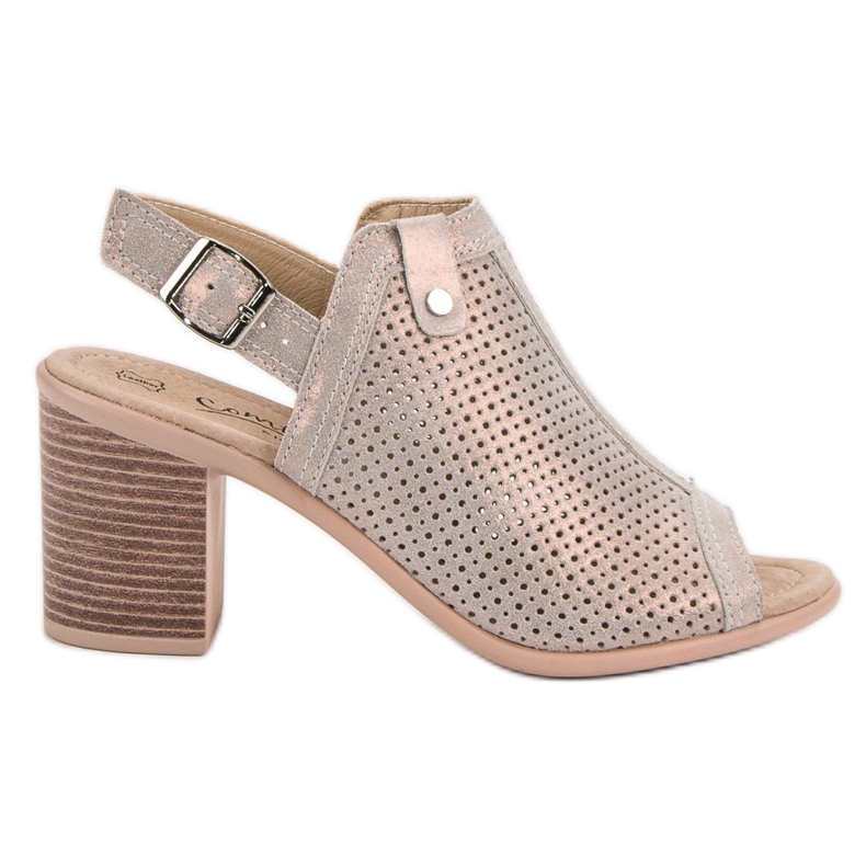 Filippo Sandálias folheadas de couro cinza