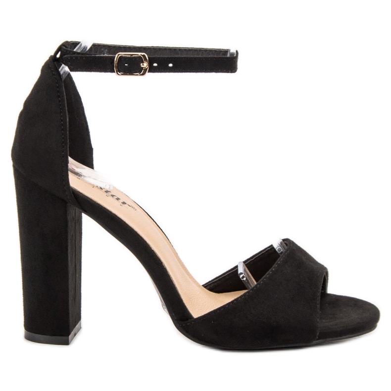 Seastar Sandálias de camurça em um bar preto