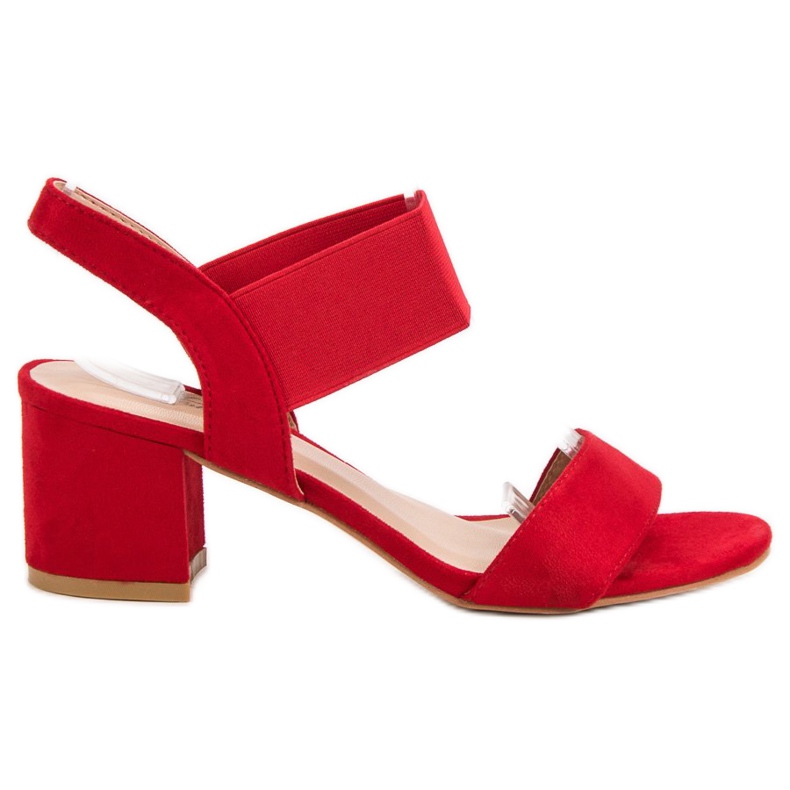Sandálias de salto alto vermelho
