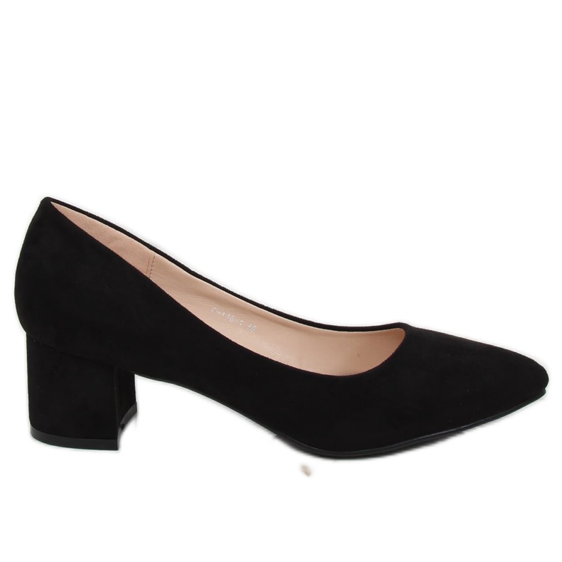 Black Pumps de salto baixo preto G-136 preto