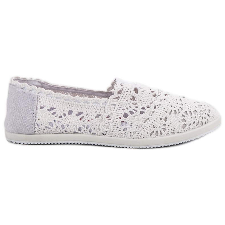 Seastar Slipons de renda branca branco