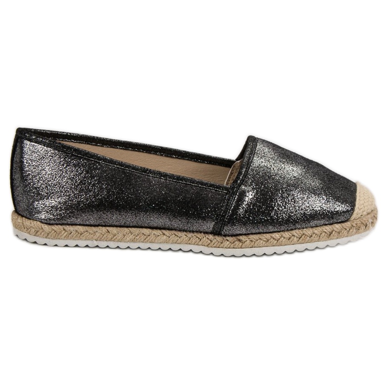 Lucky Shoes Alpercatas Black Glitter preto