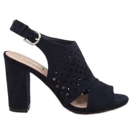 Sandálias azul marinho com orifícios WED557 Azul Sandálias azul marinho com orifícios WED557 Azul