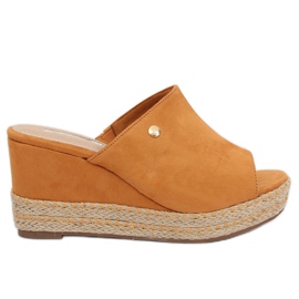 Sandálias Camel MW-3M65 Cunha Camel marrom