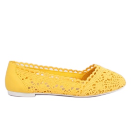 Bailarinas com aberturas amarelas 4701 Amarelo Bailarinas com aberturas amarelas 4701 Amarelo