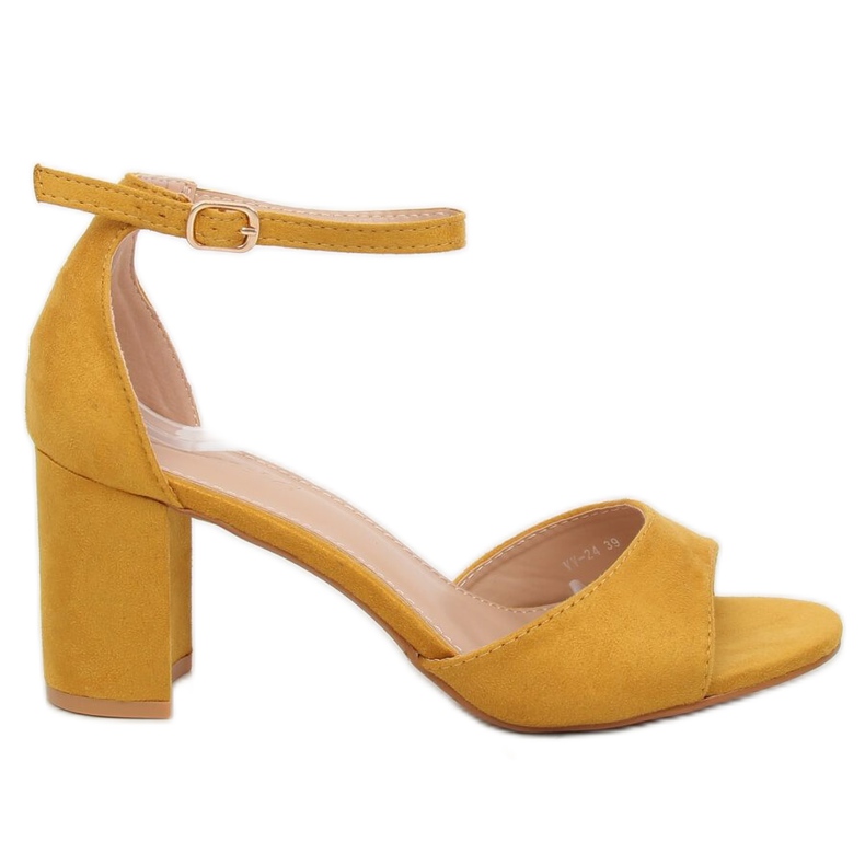 Sandálias de salto alto amarelas VV-24 Yellow amarelo