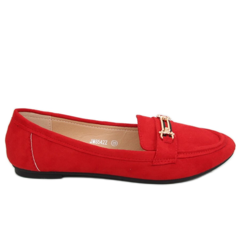 Mocassins femininos vermelhos JM8542Z Rojo
