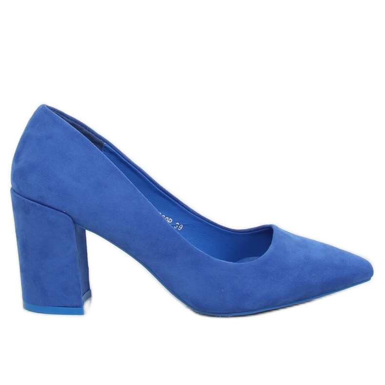 Bombas com salto largo cobalto LE060P Azul