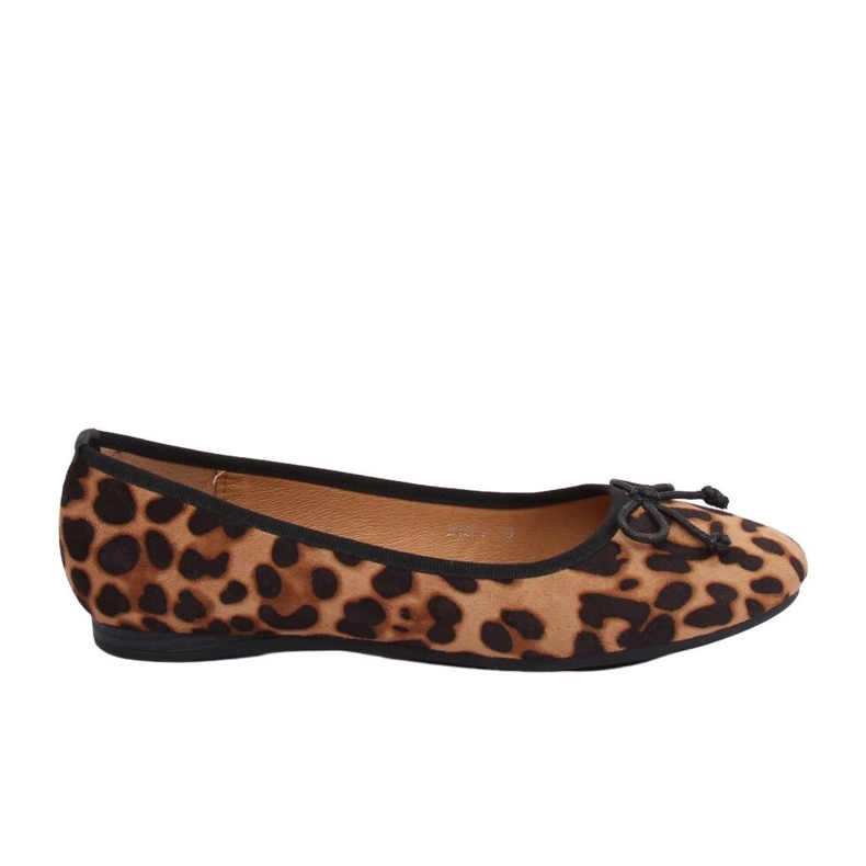 Bailarinas camelo leopardo feminino H9021 Camel castanho