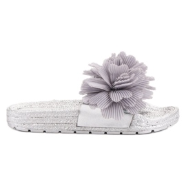 Seastar Chinelos cinza com flores