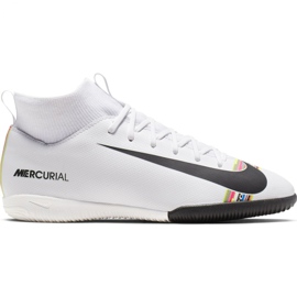Sapatos de interior Nike Mercurial Superfly X 6 Academy Ic Jr AJ3110-109 multicolorido branco