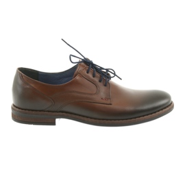 Mens marrom sapatos masculinos Nikopol 1712