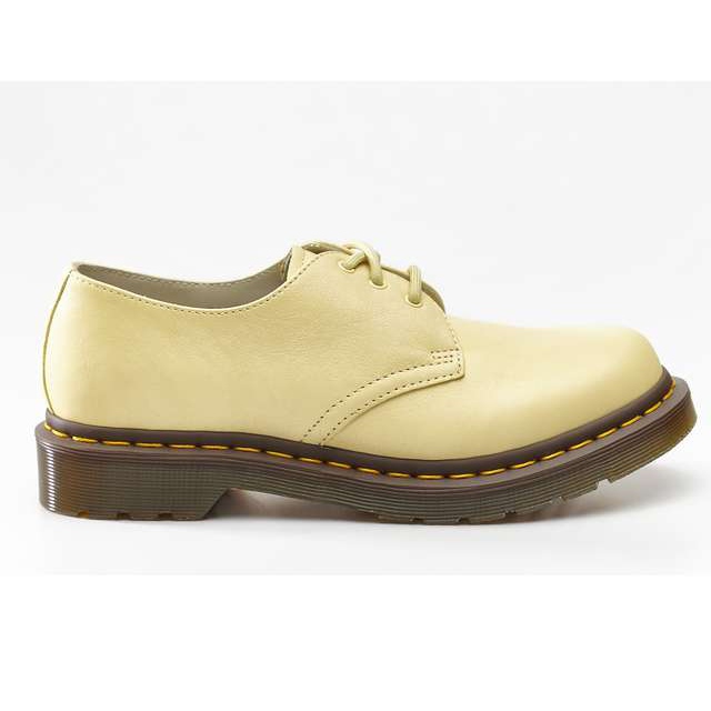 Dr. Martens 1461 Virginia Pastel Yellow Virginia castanho