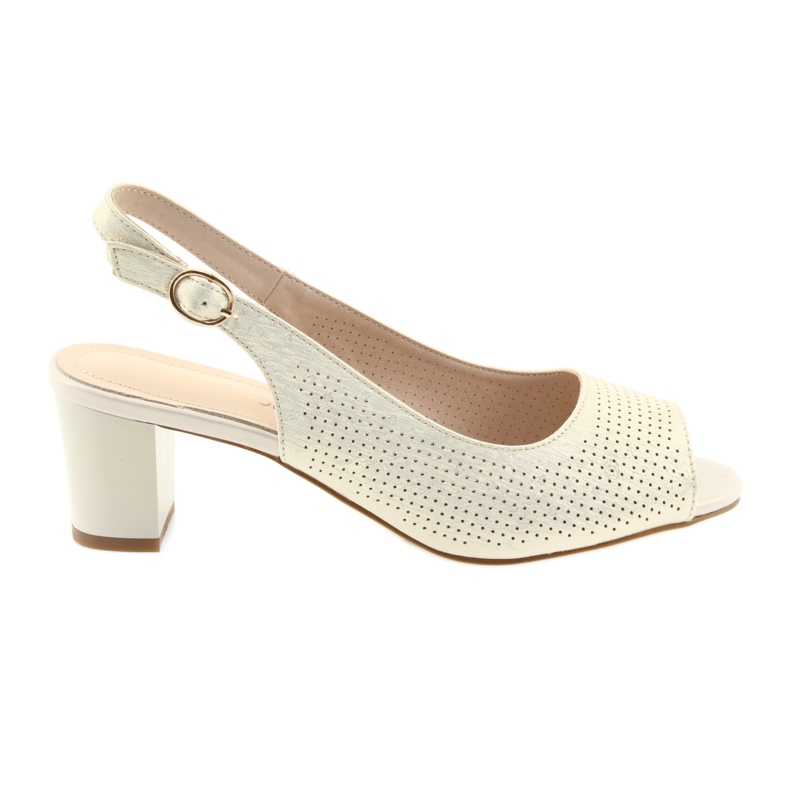 Sandálias no poste de Sergio Leone 794 ouro dourado