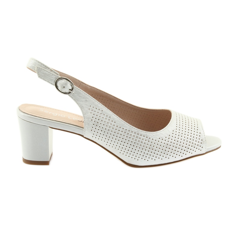 Sandálias no poste de Sergio Leone 794 prata cinza