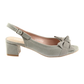 Sandálias com arco Filippo 788 cinza / pontos