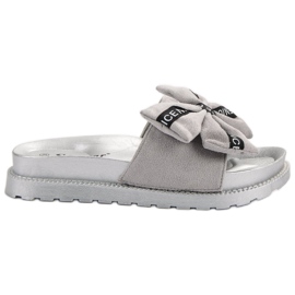 Seastar Chinelos de camurça feminino cinza