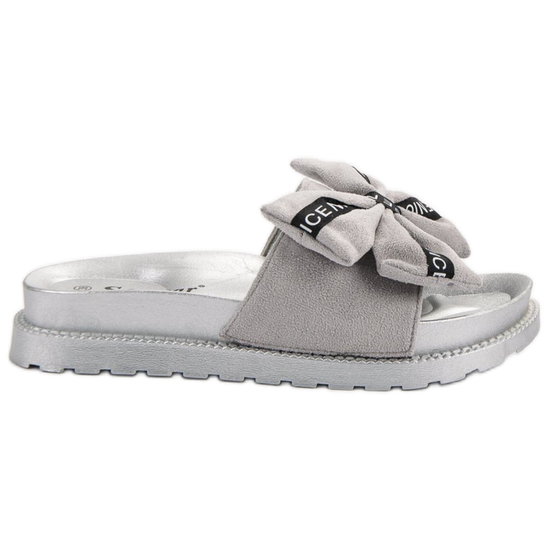 Seastar Chinelos de camurça feminino cinza