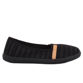 Bailarinas femininas negras XJ-2959 Black preto