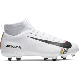 Chuteiras Nike Mercurial Superfly 6 Academy Mg Jr AJ3111-109 multicolorido branco