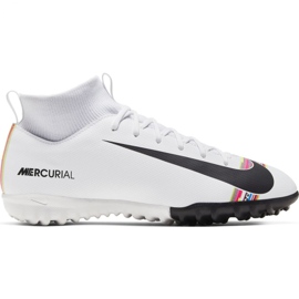 Chuteiras Nike Mercurial Superfly X 6 Academy Tf Jr AJ3112-109 multicolorido branco