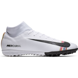 Chuteiras Nike Mercurial Superfly X 6 Academy Tf M AJ3568-109 multicolorido branco