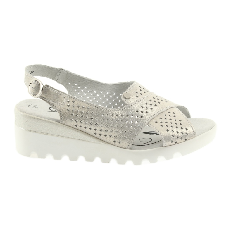 Sandálias femininas douradas na cunha Filippo 729 dourado