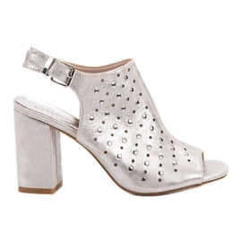 Sandálias VINCEZA com jatos cinza