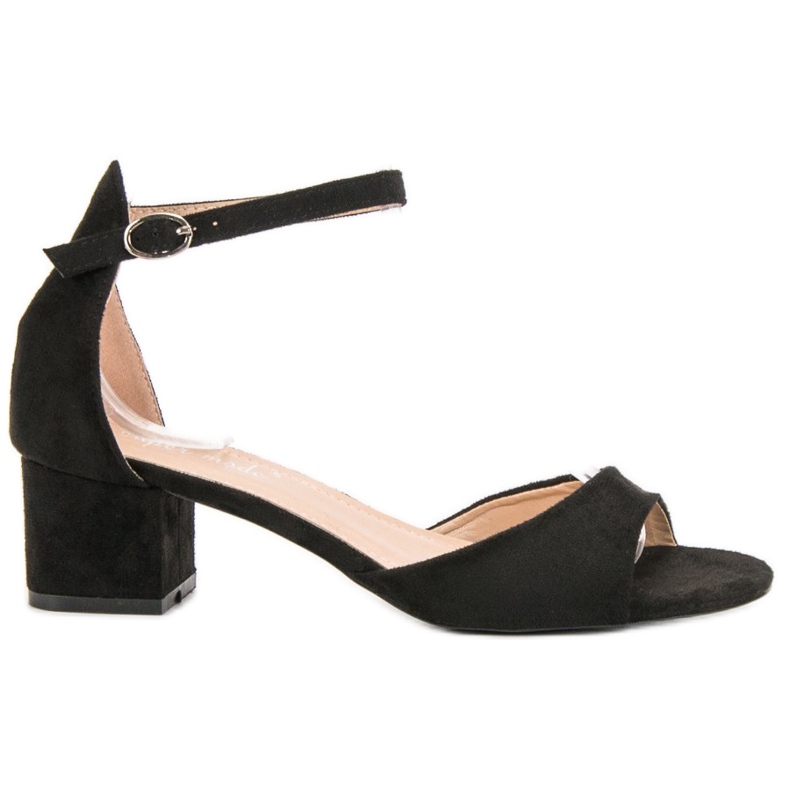 Super Mode Sandálias pretas de salto alto preto