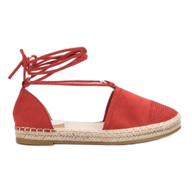 Seastar Alpercatas amarradas com cristais vermelho