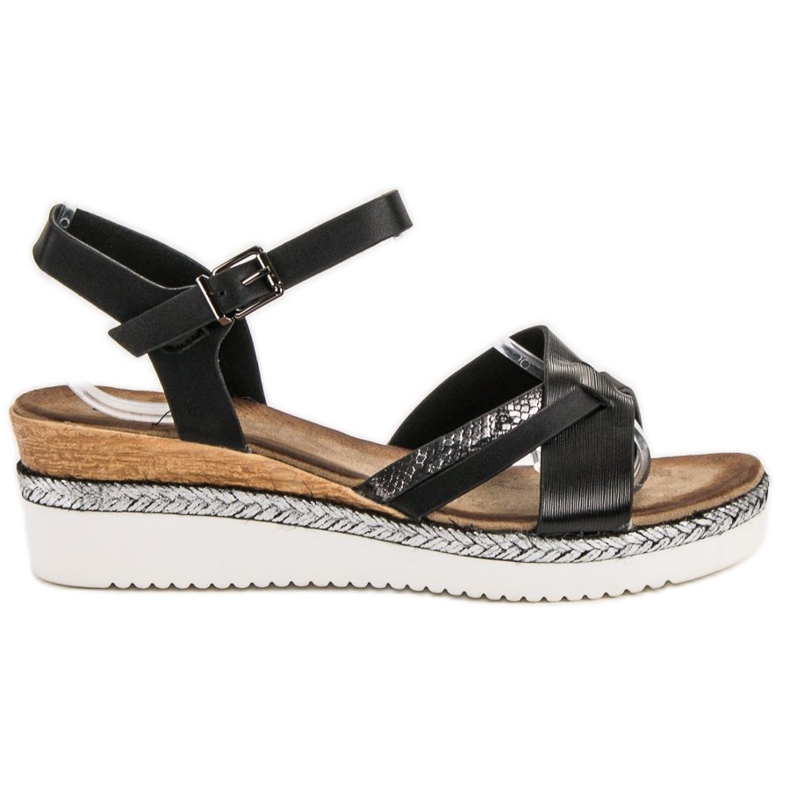 Evento Sandálias Pretas em Cunha preto