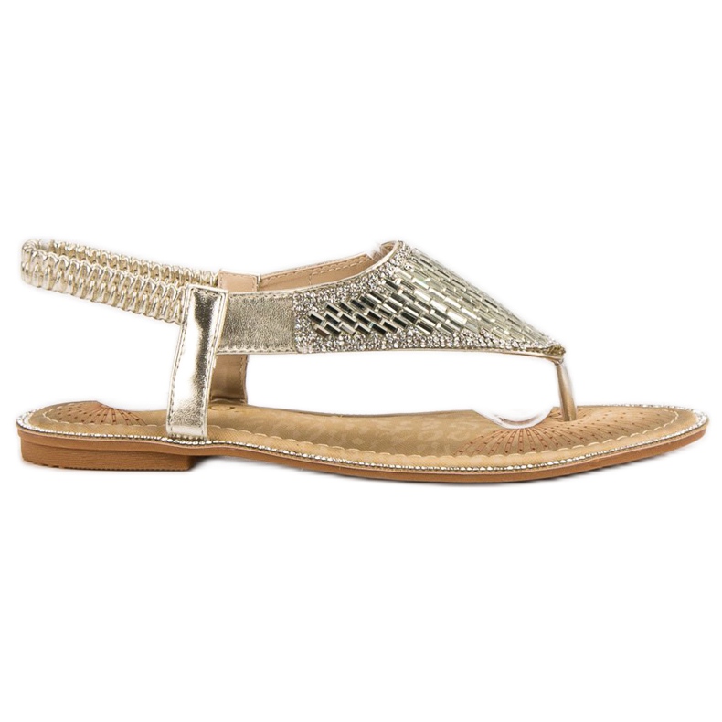 Encor Sandálias Japonesas Douradas dourado