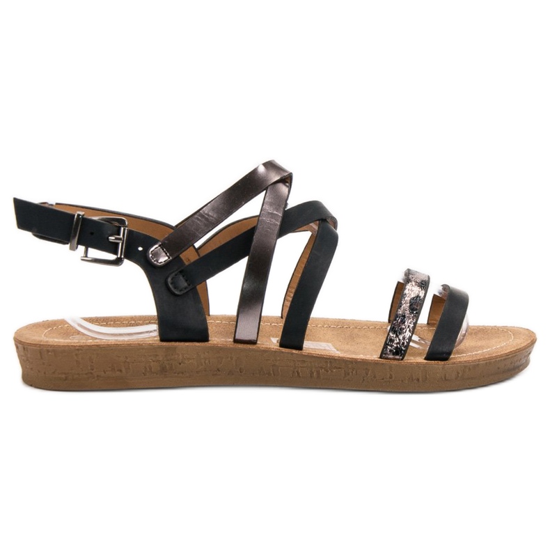 Seastar Sandálias pretas elegantes preto