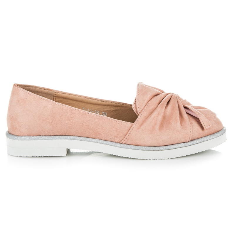 Vices Sapatos de camurça com decorações brilhantes rosa