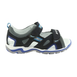 Nabos masculinos da Sandals Bartek azul marinho e cinza azul-marinho