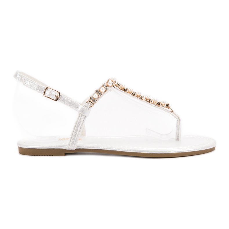 Comer Sandálias japonesas branco