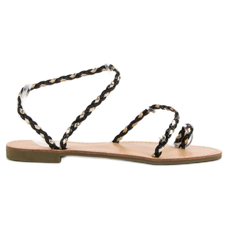 Comer Sandálias Slip-On Femininas preto