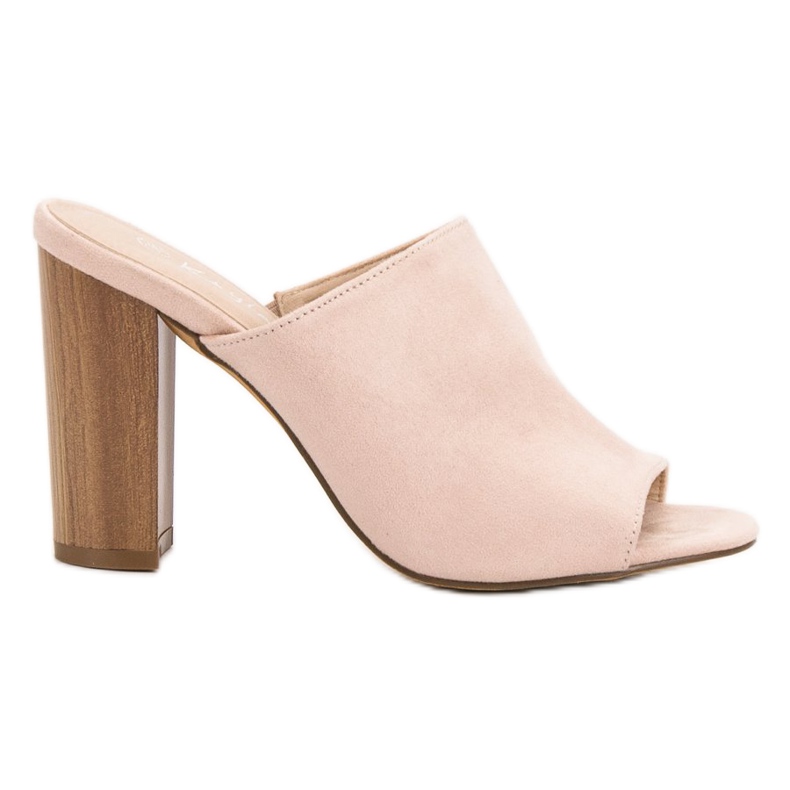 Kayla Sandálias de salto alto embutidas rosa
