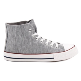 Jumex Tênis cinza alto