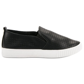 SHELOVET Slipons Openwork preto