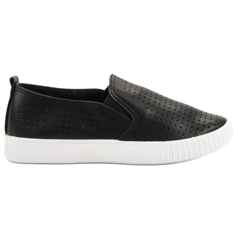 SHELOVET Slipons Openwork preto
