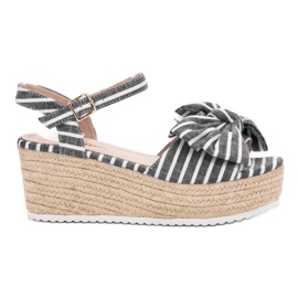 Seastar Sandálias de cunha com arco cinza