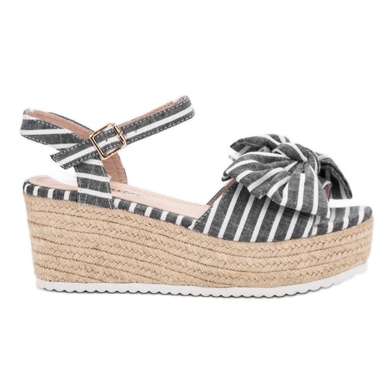 Seastar Sandálias de cunha com arco cinza Seastar Sandálias de cunha com arco cinza