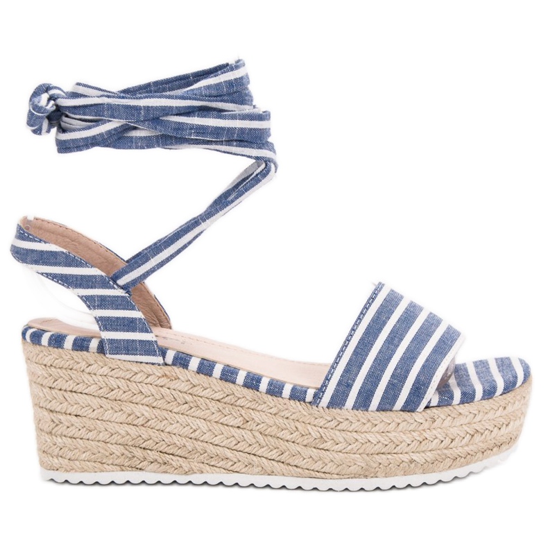 Seastar Sandálias listradas em cunha azul